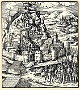 Leonhard Beck - ''La fortezza di Monselice'' 1514 ca.(incisione British Museum) (Corinto Baliello)